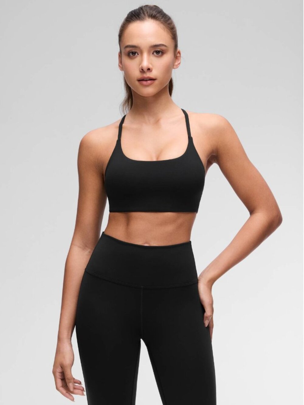 Butterluxe Twist Cross Back Sports Bra